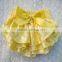Fancy ruffle Newborn baby girls satin panties ruffles bloomers