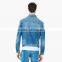 blue fashion custom logo fancy jacket for men in new model