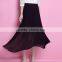 lastest fashion black Chiffon crinkle Dress long skirt