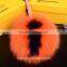 Fox Fur Ball Bag Pendant Letter Ball Keychain 14-15CM Big Ball Fashion Accessory