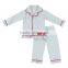 2017 Seersucker Autumn Cotton Kid Children Pajamas Kids Clothing Wholesale Children Clothes