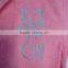Promotion!!!pink terry cotton bathrobe for girls baby gift sets
