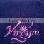 Embroidery custom logo 50*100cm dark color terry 100cotton hotel/swimming plain dyed bath towels