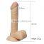 Silicon PVC Big Dildo Waterproof Realistic Penis 355 grams