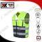 Security Roadway Yellow 3M Reflective Safety Cheap High Vis Vests for Cleaner