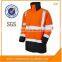 Hi vis 100%Polyester Oxford Workwear waterproof windbreaker jacket