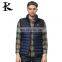 Fashion men windbreaker sleeveless jacket short down vest for winter