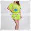 Ladies' Eco Yarn Dye Bamboo Fabric Cover-up Sleepwear Designed Printing