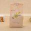 High quality square bottom greaseproof kraft paper bag for food french fries/potato chips/popcorn