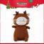 custom stuffed deer animal toy for Christmas holiday