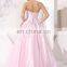 lace up back ball gown flower girl dress pink ball gown prom dress