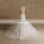 Nectarean Spaghetti Straps Sweet Heart Neckline Mermaid Lace Beaded Wedding Gown