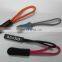 Two sided luggage locking plastic zipper slider with embossed logo