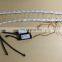 50cm crystal extendable led flexible drl with flow turn signal 16leds white amber daytime running light headlight for car