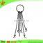 round metal shopping trolley coin key chain