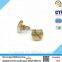 Brass knurled thumb screw with slotted head