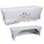 4ft OEM strench factory Rectangular Table cloth, banquet rectangular spandex table cover
