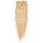 Top Quality 10pcs 100g Clip in Remy Human Hair Extensions Straight for Women's Beauty Hairsalon in Fashion