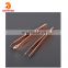 2 Pack Bundle Golden Slant and Pointed Rust Proof Stainless Steel Tweezer Eyebrow Shaping and Plucking Tweezers