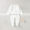 100% Organic Cotton Solid New Born Baby Footed Pajamas