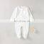 100% Organic Cotton Solid New Born Baby Footed Pajamas