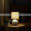 Nordic office restaurant indoor desk lights cheap unique modern ball shape custom matte white table lamps ceramic