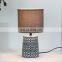 European vintage indoor light custom home table decoration ceramic antique desk lamp with logo