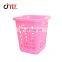 Taizhou Hunagyan Factory price high quality Square shape customized popular design plastic laundry basket injection mould
