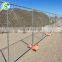 Portable chain link fence panels, galvanized wire mesh playground field security fencing