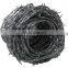 Barbed wire galvanized/pvc coated barbed  roll with handle or wooden spool barbedwire fence Double Twisted Galvanized Barbed