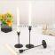 Top1 Table Nordic Modern Stick Wedding Decorative Candlesticks Stand Metal Black Luxury Candle Holder For Home Decor