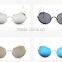 hot selling women ladies femal fashion retro classic metal frame small round sunglasses with cover mesh
