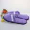 Personalized customized logo purple disposable hotel luxury spa slippers