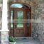 french alder front wood door fiberglass arched entry exterior doors