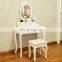 mirrored wooden dressing table designs