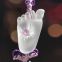 Handmade Crystal Religious Kwan Yin Buddha Head Car Hanging Pendant