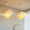 Nature White Sea Shell Bulb Lamp Pendant LED Lighting Fixture For Indoor Bedroom Hotel