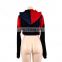 American fashion rhinestone velvet zipper hoodie set elastic waist trousers two-piece velour sweatsuit for women