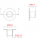 M3.175 Laminated brass rivet PCB pressed with fully hollow corns planar conductive electronic corns