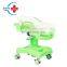 HC-M024 Gas Spring Deluxe ABS Baby Trolley Hydraulic infant baby cribs pediatric hospital beds baby cot for sale