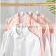 Private Label Professional Personalised Heavy Duty Plastic Coat Customised Anti Theft Pink Travel White Hangers