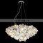 Living Room LED Decorative Tree Branch Lights Chrome Pendant Light Modern Chandelier