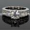 Jewelry Finding Top Quality Proposal Design Cubic Zircon Main Stone Engagement Ring