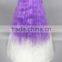 High Quality 70cm Long Wave Purple&White Mixed Synthetic Anime Lolita Wig Cosplay Costume Lolita Hair Wig Party Wig