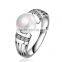 Fan shape new design pearl finger ring