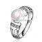 European And American 925 silver pearl ring design as require