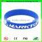 Custom Logo Printed Monochrome Color Glow Silicone Wristband in Dark