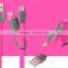 Colorful Micro USB 2in1 data charger cable for iphone , android data cable , ios data cable