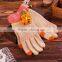 One Flower Touch Screen knitted gloves fingers fashion ladies gloves, full finger gloves