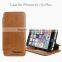 Guangzhou factory wholesale fancy genuine cow leather mobile phone case for Iphone 6 flip case for sale